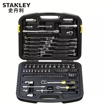 Комплексный набор ключей Stanley из 80 предметов, торцовый ключ для ремонта автомобилей, инструмент для ремонта машин, торцевой инструмент 94-694-1-22