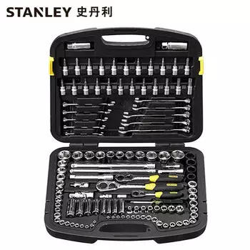 Комплексный набор Stanley из 120 предметов, торцовый ключ с трещоткой, инструмент для авторемонта 91-931-1-22