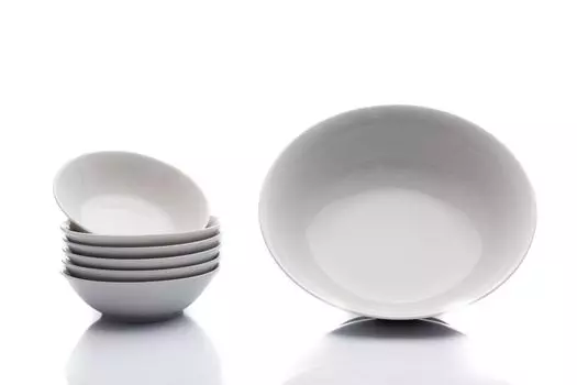 Компотный набор Thun 1794, чешский фарфор, опал/Анжелика, белый, Тун, 7 д