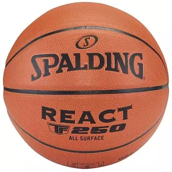 Композитный баскетбольный мяч React TF-250 Sz7 Spalding, оранжевый