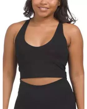 Компрессионная майка Balance с V-образным вырезом Dkny Sport, черный