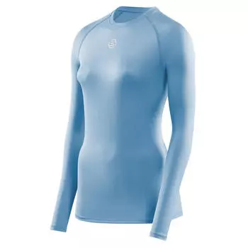 Компрессионная рубашка S1 с длинным рукавом SKINS, цвет blau