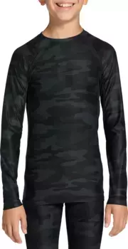 Компрессионная рубашка с длинным рукавом DSG Youth, цвет Pure Black Perfect Camo