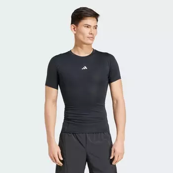 Компрессионная тренировочная футболка Techfit Adidas, цвет Black
