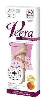 Компрессионные носки Veera Podkolanwki Przeciwylakowe 140 DEN Kolor Jasny Orzech, 3/4