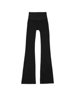 Компрессионные расклешенные леггинсы Relay Pink, черный