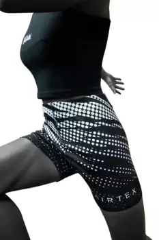 Компрессионные шорты Fairtex Vale Tudo For Women CP14, размер M, черный/белый