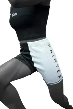 Компрессионные шорты Fairtex Vale Tudo For Women CP11, размер M, черный/белый