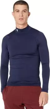 Компрессионный макет брони ColdGear Under Armour, цвет Midnight Navy/White