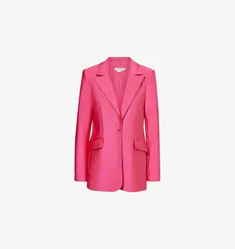 Компрессионный однобортный пиджак стандартного кроя из эластичной ткани Good American, розовый