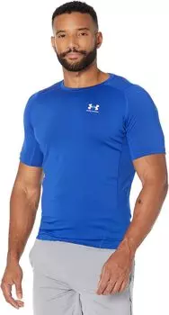 Компрессионный рукав Heatgear Armor с коротким рукавом Under Armour, цвет Royal/White
