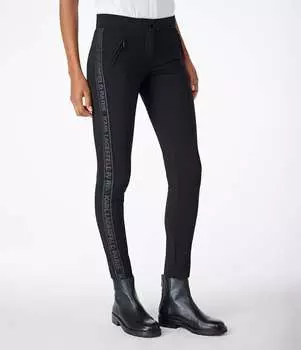 Компрессорные брюки с логотипом Karl Lagerfeld, черный