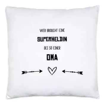 Кому нужна подушка-супергероиня с наполнителем лучшей бабушке в мире. Идея подарка бабушке на день рождения Hey!Print