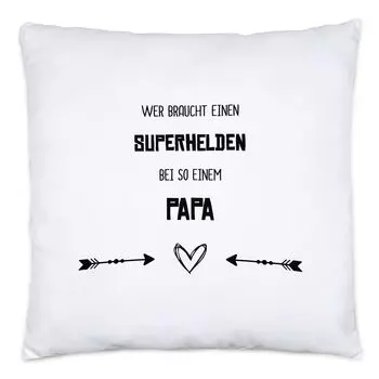 Кому нужна подушка-супергерой, включая наполнитель для лучшего папы в мире, идея подарка на День отца, день рождения Hey!Print
