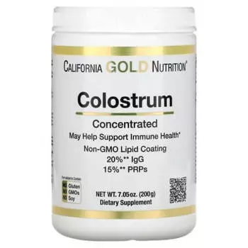 Концентрированное молозиво в порошке California Gold Nutrition, 200 г