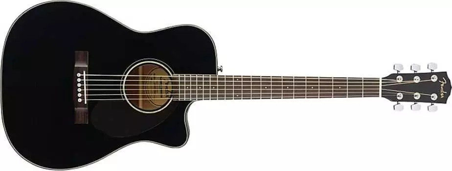 Концертная акустическая гитара Fender CC-60SCE — черная Visit the Fender Store CC-60SCE Concert Acoustic Guitar - Black