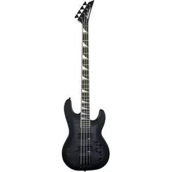 Концертная бас-гитара Jackson JS Series JS3Q Electric Bass Guitar, Amaranth Fingerboard, Transparent Black Burst