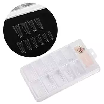 Кончики для балерин с короткими карманами, 100 шт., модель 3 10 MollyLac, Molly Lac