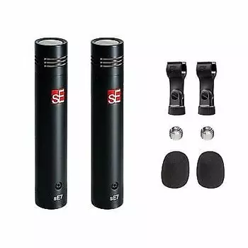 Конденсаторный микрофон sE Electronics sE7 Small Diaphragm Cardioid Condenser Microphone Matched Stereo Pair