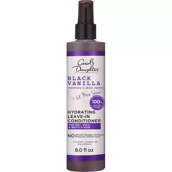Кондиционер Black Vanilla Moisture & Shine Leave In для сухих и тусклых волос с алоэ, витамином B5 и протеином пшеницы, 8 жидких унций Carol's Daughter