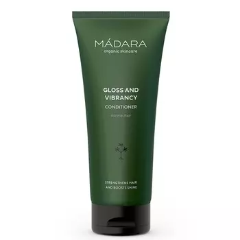 Кондиционер для придания блеска волосам gloss and vibrance conditioner Madara, 200 мл