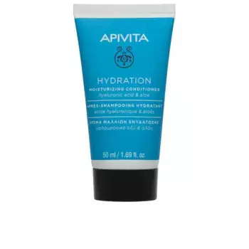 Кондиционер для волос Apivita acondicionador hidratante para todo tipo de cabello con cido hialurnico,aloe y miel Apivita, 50 мл.