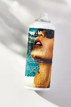Кондиционер для волос IGK Thirsty Girl, несмываемый, против вьющихся волос, с кокосовым молоком, синий
