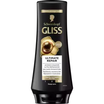 Кондиционер для волос ultimate repair acondicionador Gliss, объем 200 мл