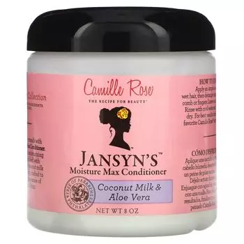Кондиционер Jansyn's Moisture Max, кокосовое молоко и алоэ вера, 8 унций Camille Rose