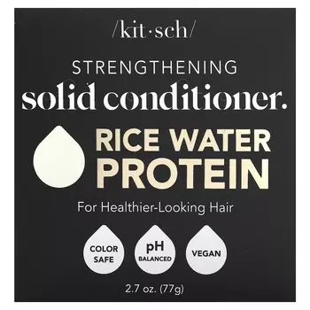 Кондиционер Kitsch Strengthening Solid Bar Rice Water Protein White Tea & Mandarin, 77 г