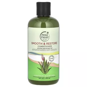 Кондиционер Petal Fresh Smooth & Restore для разглаживания и укрепления волос, кератиновое масло и алоэ вера