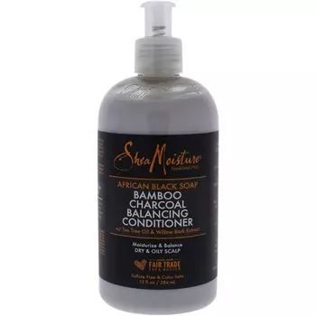 Кондиционер с африканским черным мылом и бамбуковым углем, 384 мл, 13 унций, Shea Moisture