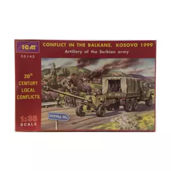 Конфликт на Балканах, Косово 1999 г. - Артиллерия сербской армии., Military Models 1/35 Scale (ICM)