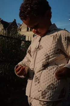 Konges Sljd детская куртка THERMO JACKET GRS, коричневый