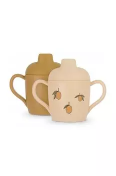 Konges Sljd Детские чашки, 2 шт., желтый