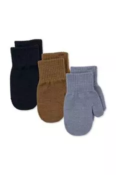 Konges Sljd Детские перчатки, 3 шт., синий
