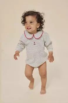 Konges Sljd Хлопковое детское боди, синий