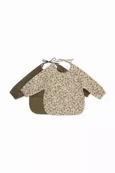 Konges Sljd Нагрудник, 2 шт., зеленый