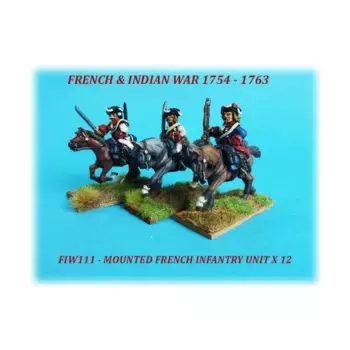 Конная французская пехотная часть, French & Indian War 1754-1763 (28mm)