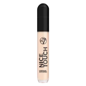 Консилер для лица и глаз со спонжем цвета светлой слоновой кости W7 Nice Touch, 6 мл