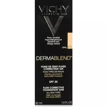 Консилерная тональная основа Vichy Dermablend с SPF 35, номер 15, опал, 30 мл.