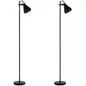KONSIMO комплект из 2-х торшеров в скандинавском стиле "CORTODI", черный, металл