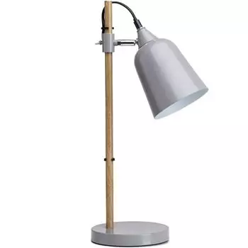 КОНСИМО настольная лампа "ХАЛИ", серый, металл Konsimo