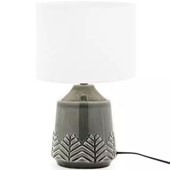 КОНСИМО настольная лампа "ХИССО", серый, керамика Konsimo