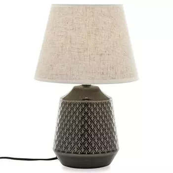 КОНСИМО настольная лампа "СОПИ", серый, керамика Konsimo