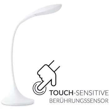 КОНСИМО настольная лампа "ТИФЕР", белый, пластик Konsimo