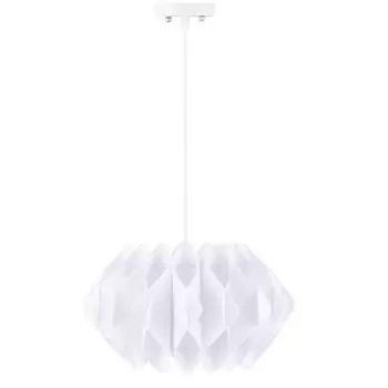 КОНСИМО подвесной светильник "ПРИФО", белый, пластик Konsimo