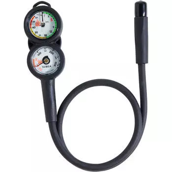 Консоль для дайвинга с манометром 300 бар и глубиномером SCD SUBEA, черный