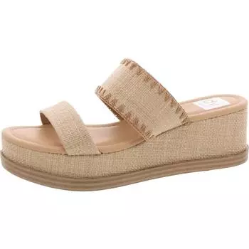 Konstance женские туфли крест-накрест из искусственной кожи на блочном каблуке Dolce Vita, цвет raffia