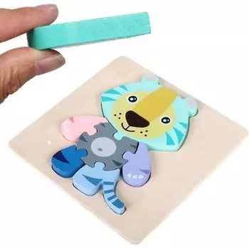 Конструктор деревянный Bdz Mall 3D Пазл Тигр